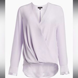 rag & bone Victor Silk Wrap Blouse